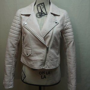 Light Pink Leather Jacket